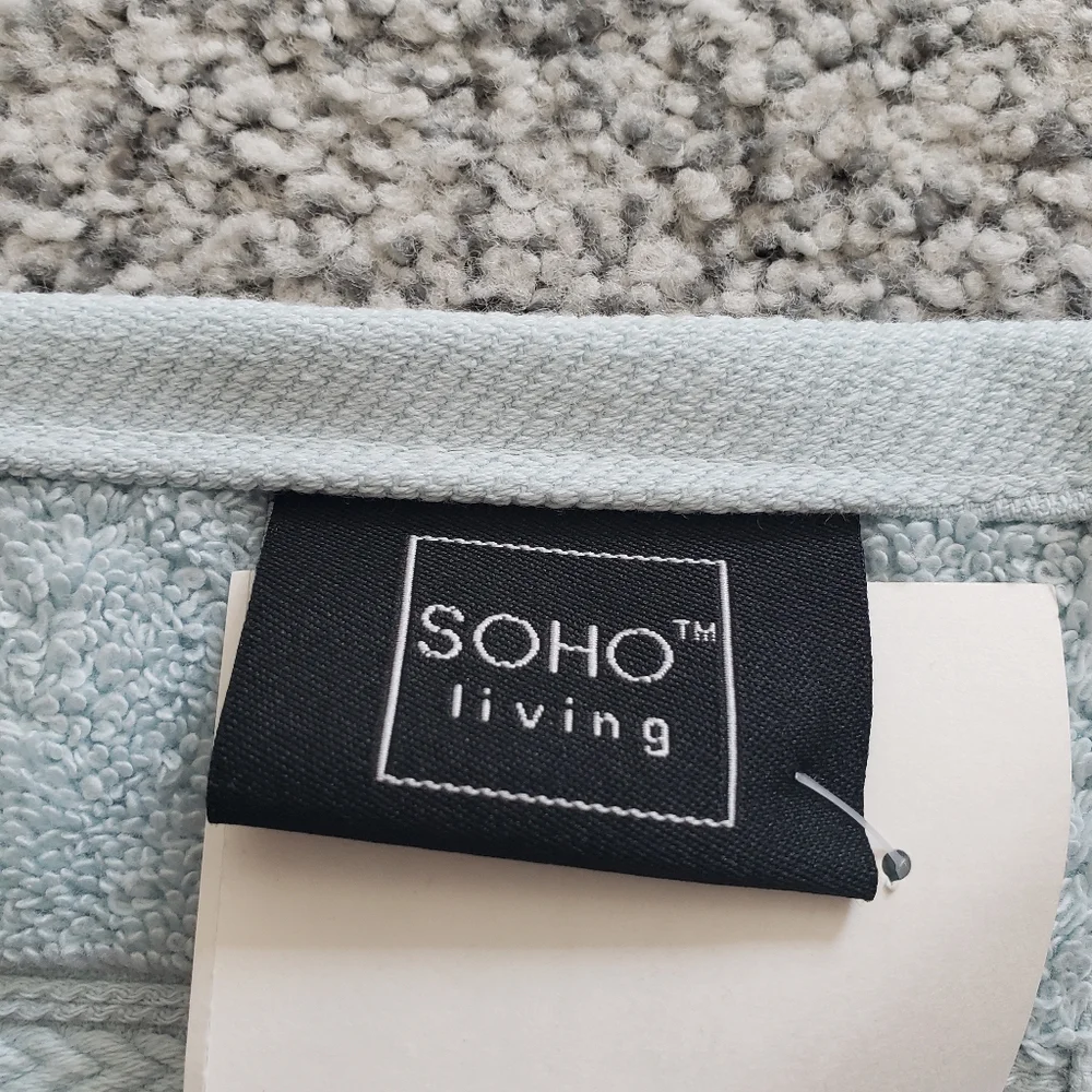Set of 2 pale Teal Wash Cloths NWT Towels